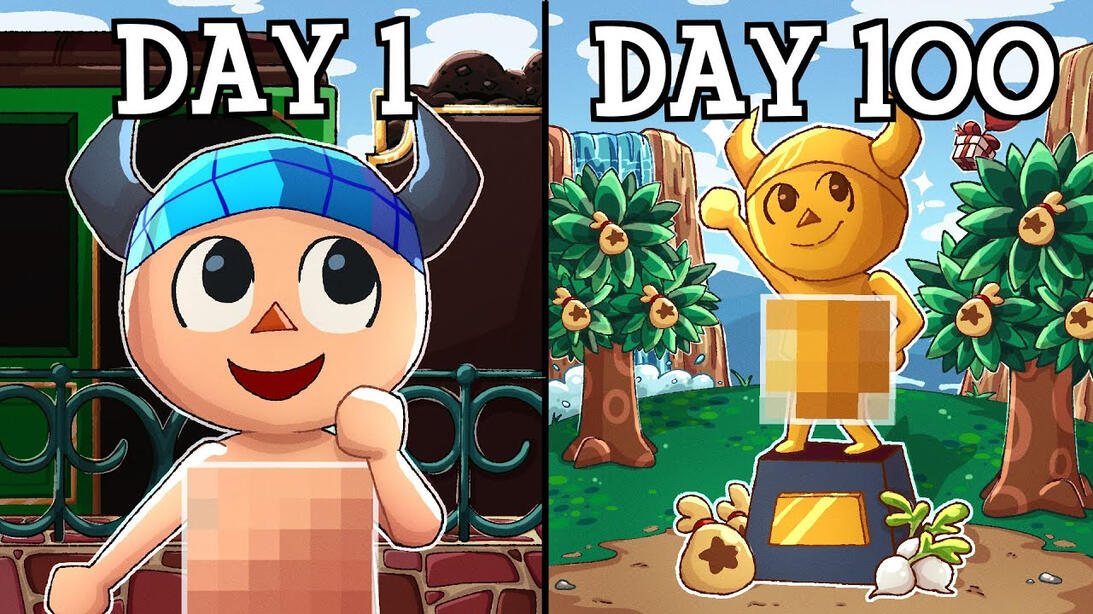 I Played 100 Days of Animal Crossing (for GameCube) 100K Views - Crossing Minute