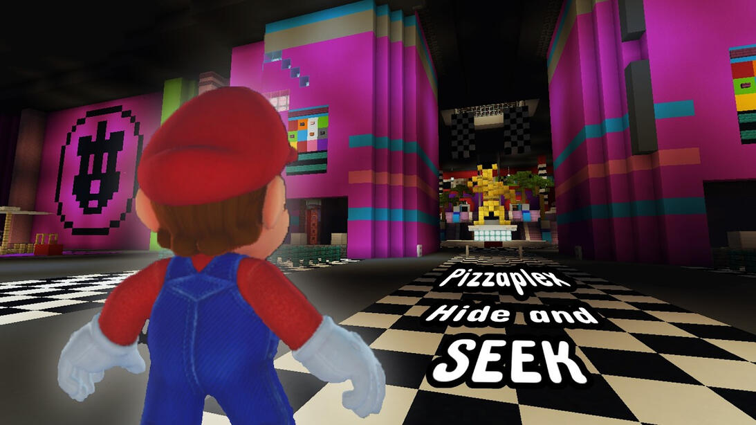 Playing Mario Hide and Seek in the FNAF PIZZAPLEX 700K Views - AstralSpiff Extras