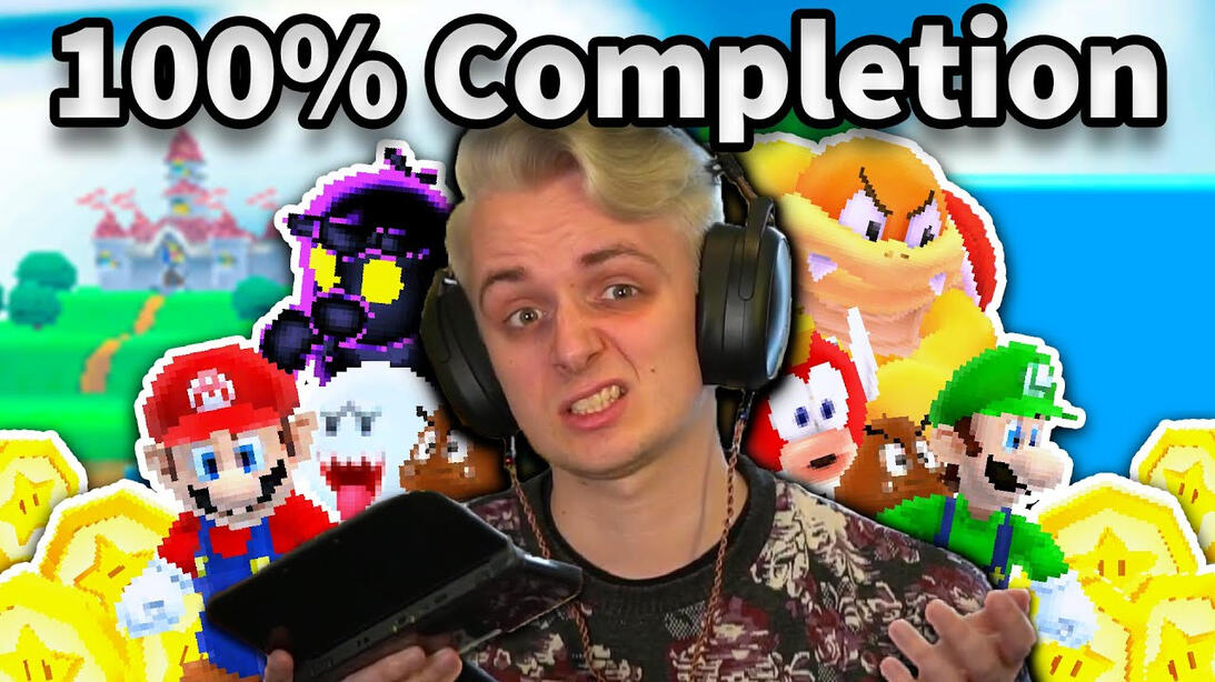 I Streamed until I 100% Super Mario 3D Land 400K Views - Fir